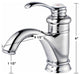 Single Hole Bathroom Faucet Single-Handle Chrome Ashley Design Renovators Supply