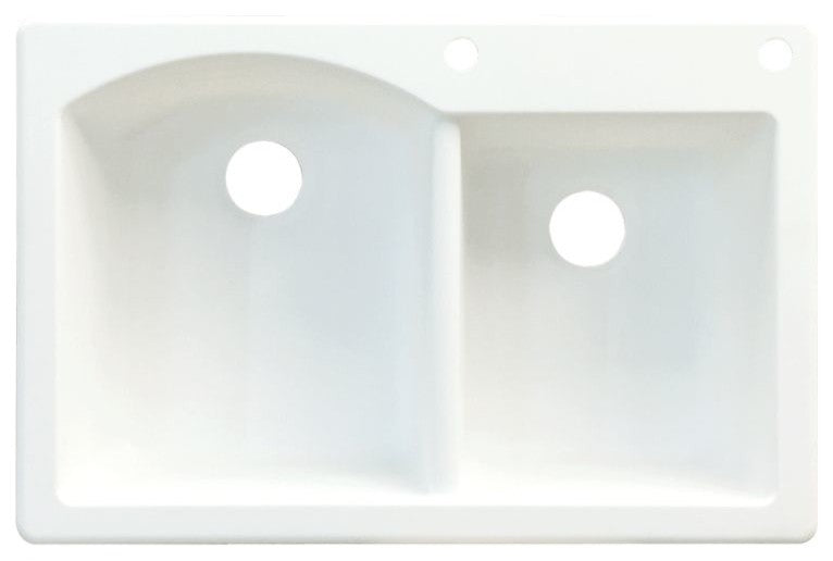 33-in x 22-in Drop-in Aversa Granite Kitchen Sink