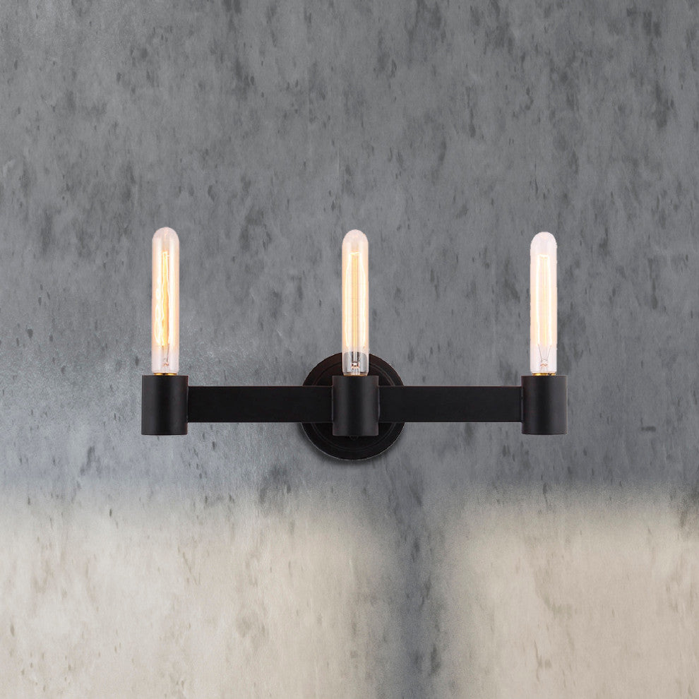 Broyles 3 Light Bath Bar Matte Black