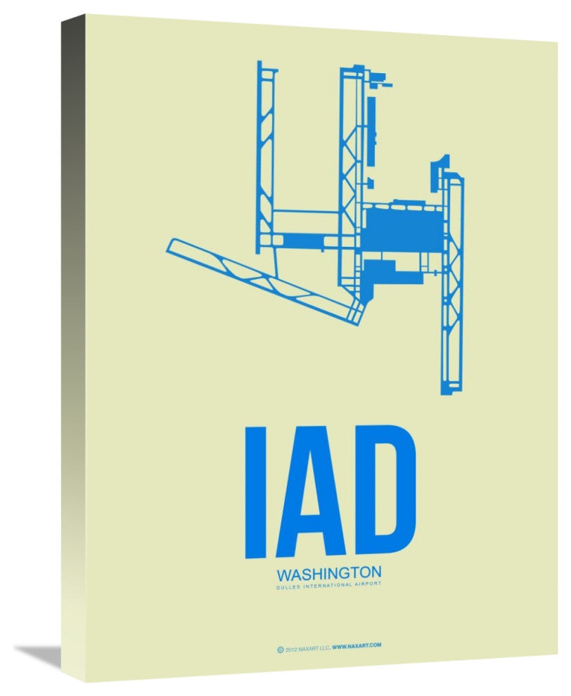 "IAD Washington Poster 1" Fine Art Print