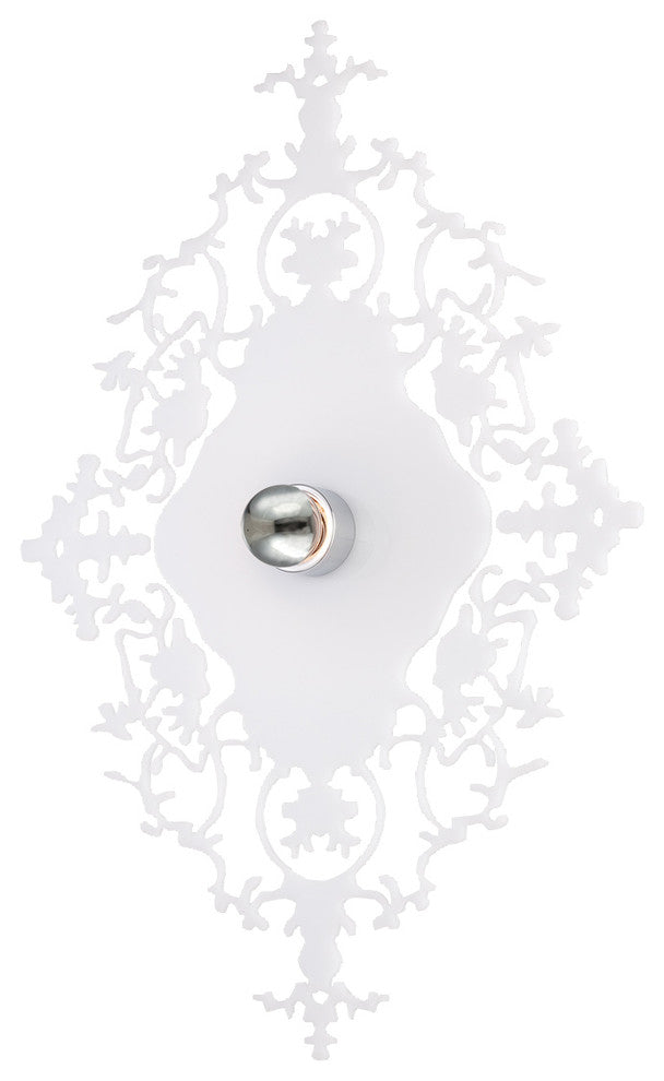 Royal, 1-Light Wall Sconce, White