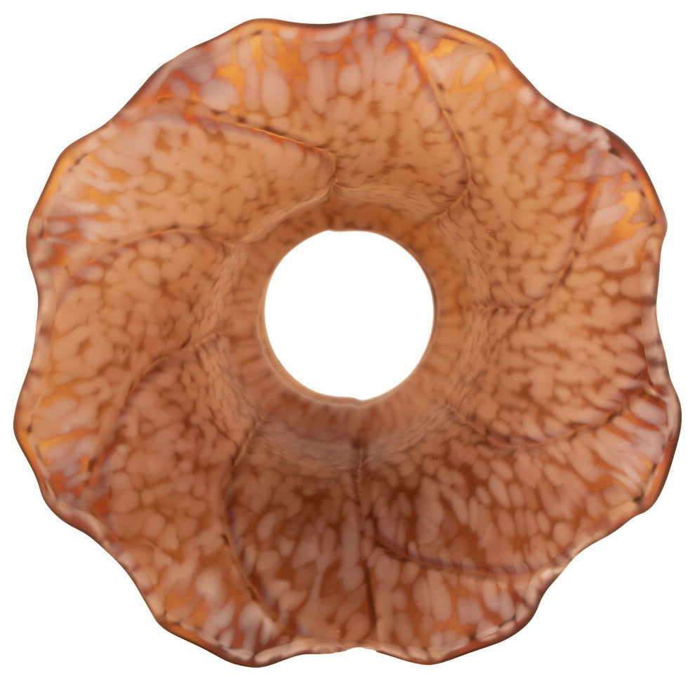 Meyda lighting 10208 4"W x 6"H Amber Lily Shade