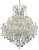 Elegant Maria Theresa Foyer Hall Light, Chrome Finish With Royal Cut Crystal
