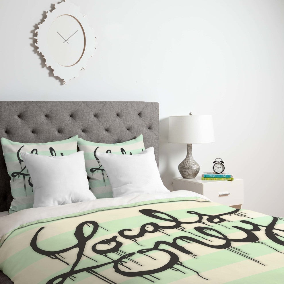Deny Designs Wesley Bird Locals Only Duvet Cover - Lightweight