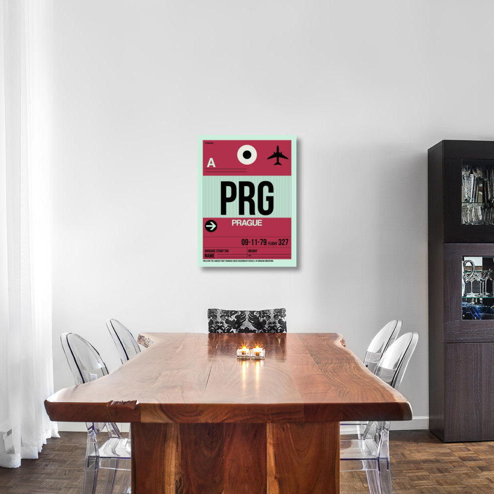 "PRG Prague Luggage Tag 2" Fine Art Print
