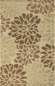 Zinnia Modern Floral Textured Weave Indoor/Outdoor Area Rug