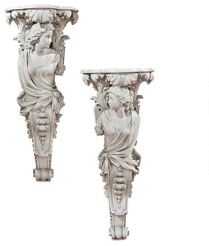 Set of 2 French Baroque Caryatids