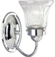 Progress Lighting 1-100W Medium Bath Bracket, Polished Chrome