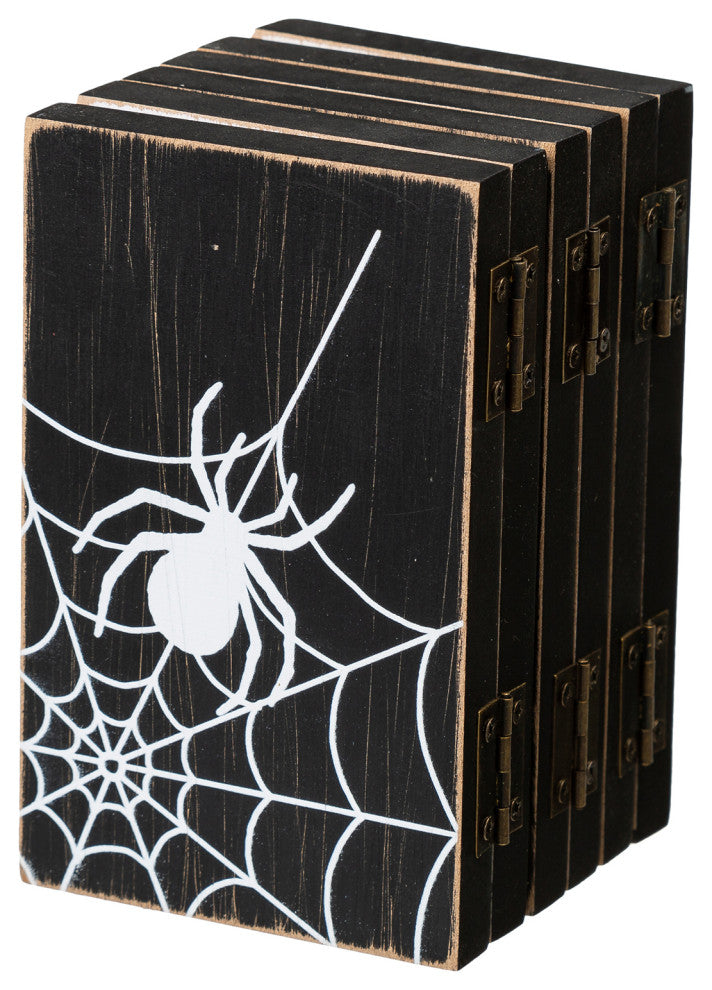 20"L Halloween Wooden Hinged Table Sign