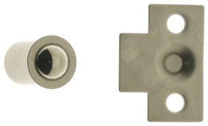 Genuine Solid Brass Mini Ball Catch, Satin Nickel