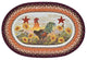 Earth Rugs OP-391 Morning Rooster Oval Patch 20" x 30"
