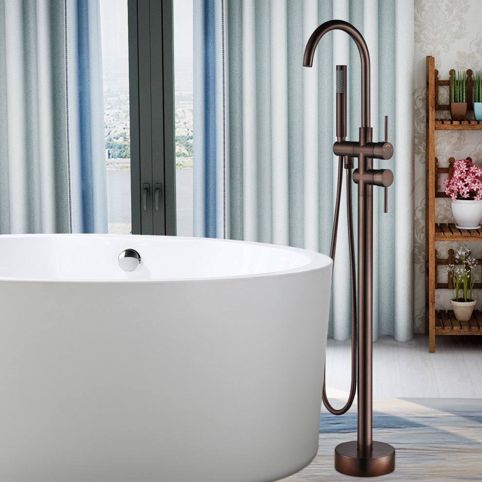 Vanity Art Freestanding Bathtub Faucet, Oil Rubbed Bronze