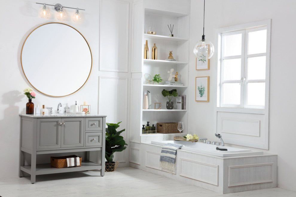 Matilda 42" Single Bathroom Vanity Set, Gray