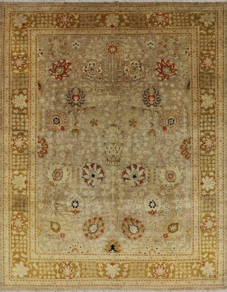 Oriental Chobi Peshawar Hand Knotted Rug 9'x12', W2515