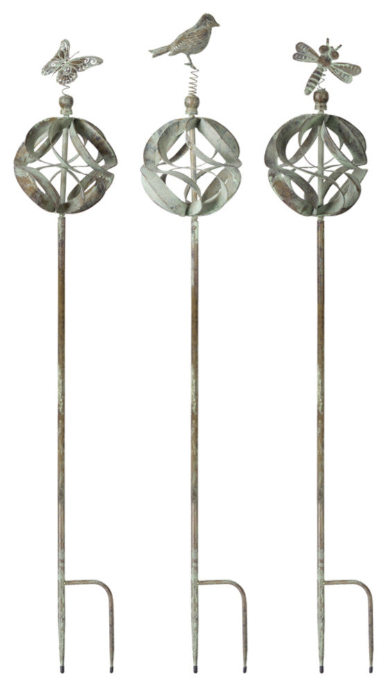 Garden Stake (Set of 3) 60"H Iron