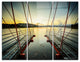 "Wooden Piers for Boats in Spain" Photo Metal Wall Art, 3 Panels, 36"x28"