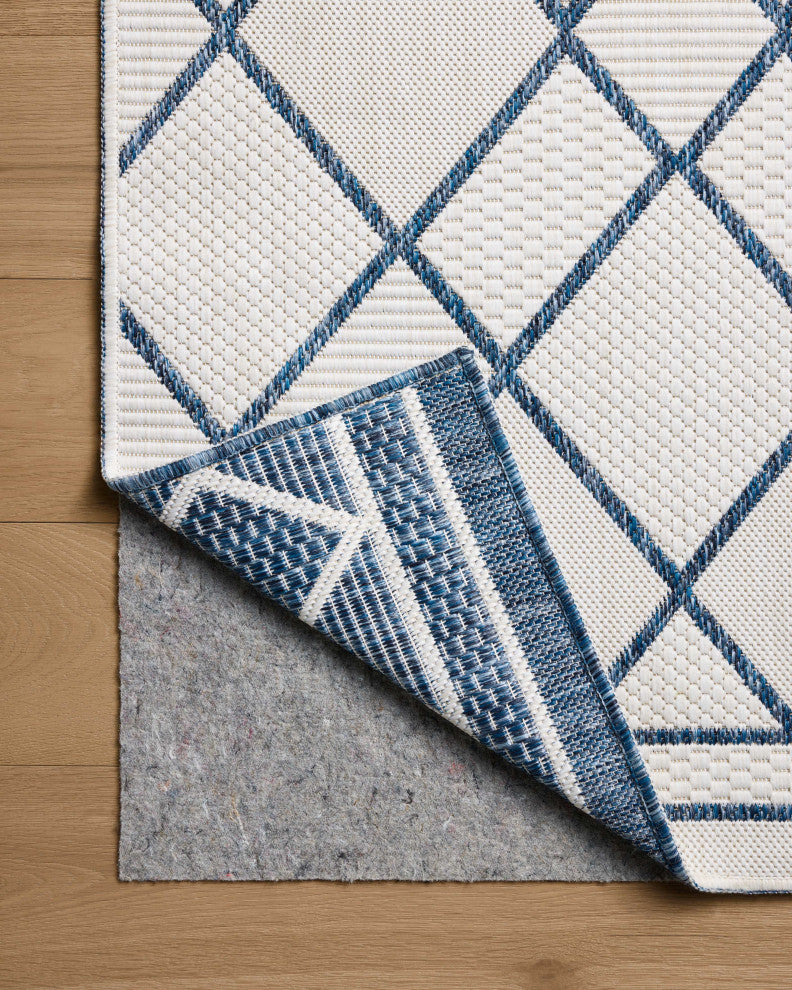 Loloi Easton Ivory / Denim 4'-0" x 6'-0" Accent Rug