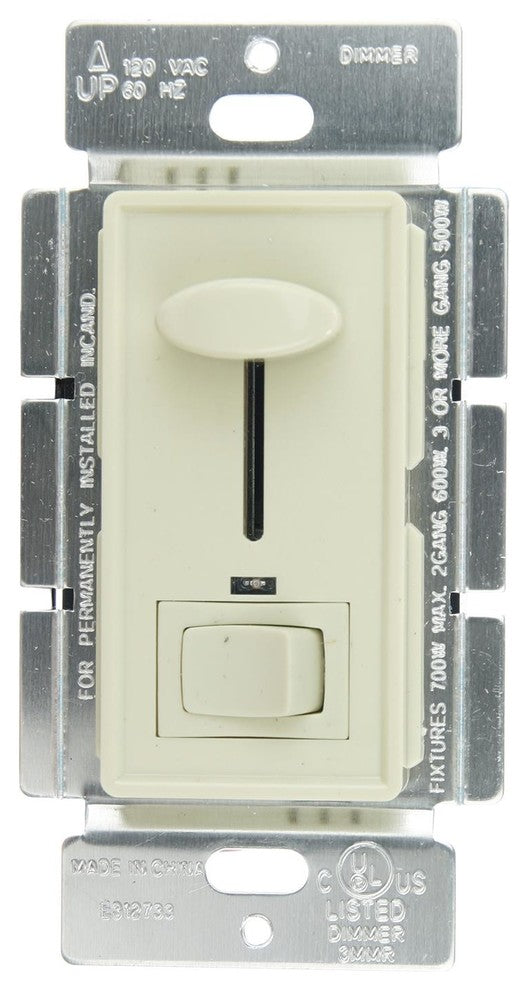 Sunlite E1030/I Slide Dimmer With Led/On/Off Switch, Ivory
