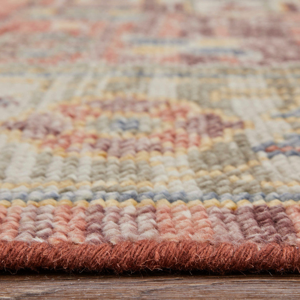 Foxboro R69CK Transitional/Global Area Rug, Rust/Beige, 12'x15'