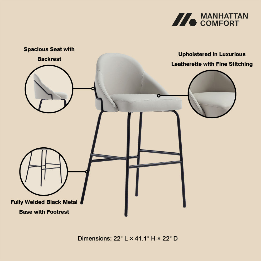 Manhattan Comfort Gracie Barstool