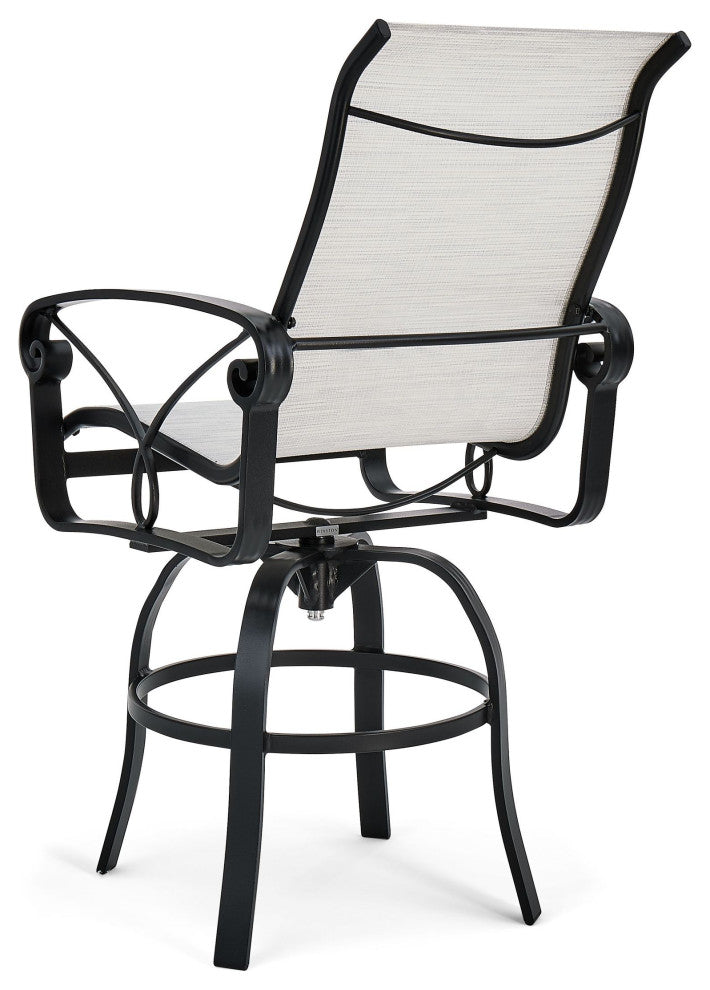 Palazzo Sling High Back Swivel Balcony Stool, Regular