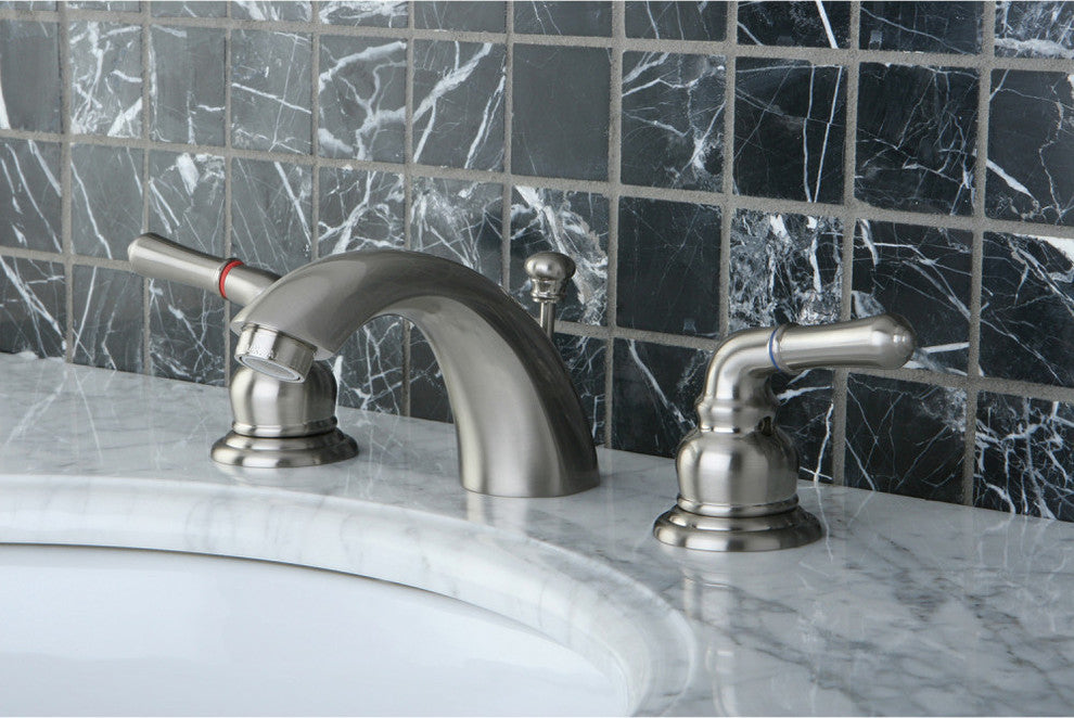 KB95X-P Mini-Widespread Bathroom Faucet, Brushed Nickel