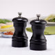 Chef Specialties Pro Series Capstan Pepper Mill and Salt Mill Set, 4", Black
