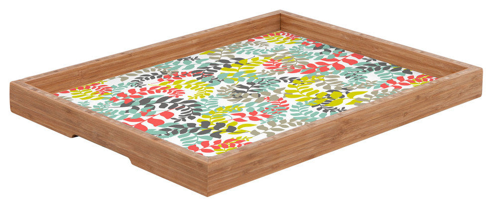 Heather Dutton Undertow Coral Rectangular Tray