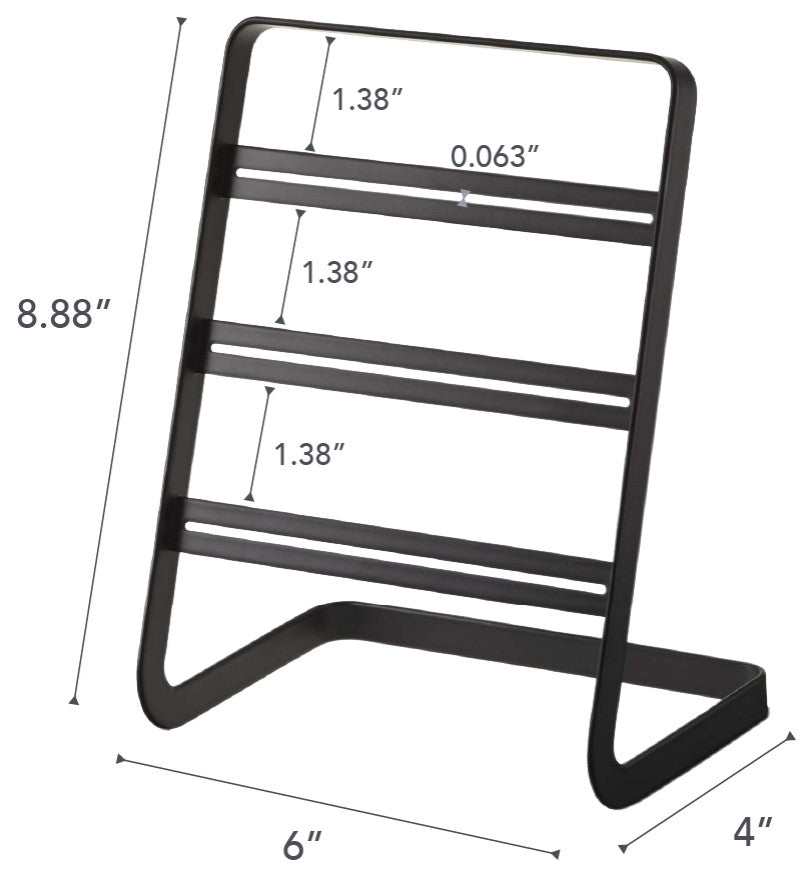 Tower Earring Stand, Black