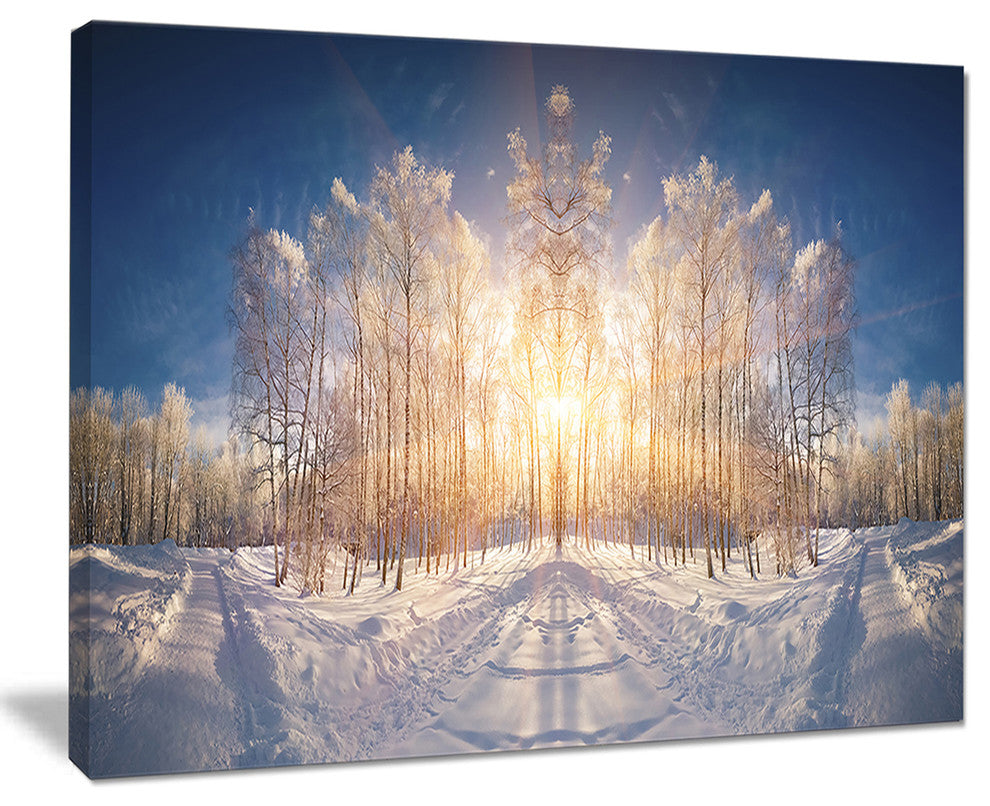 "Horizontally Flipped Winter Land" Wall Art, 20"x12"