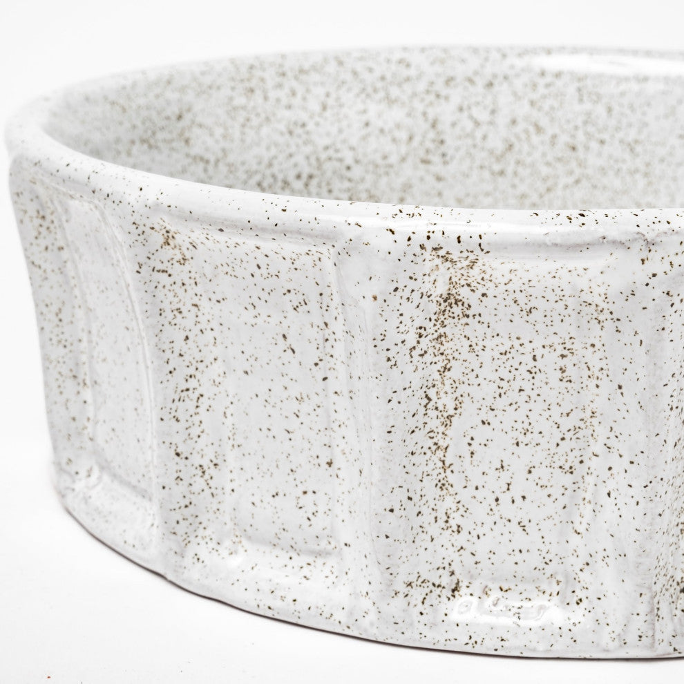 Silone Small White Ceramic Bowl