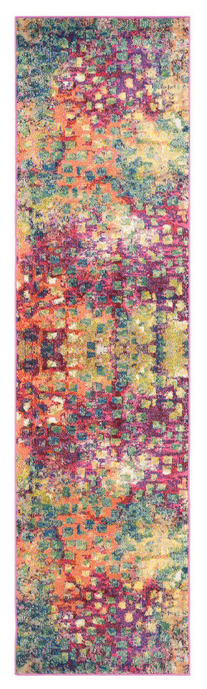 Safavieh Monaco Mnc225D Pink, Multi Area Rug, 3'x5'