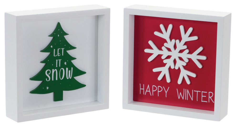 Holiday Sentiment Sign, 6-Piece Set