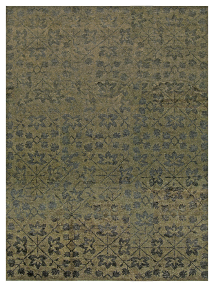 Green Transitional All Over Ningxia Area Rug