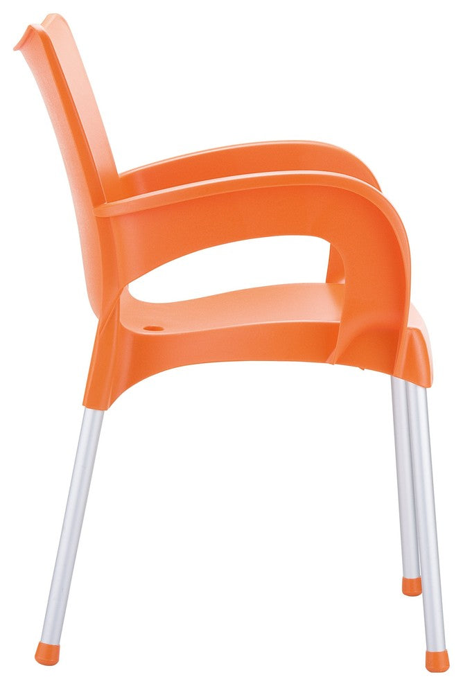 Compamia Romeo Outdoor Dining Armchairs, Set of 2, Orange