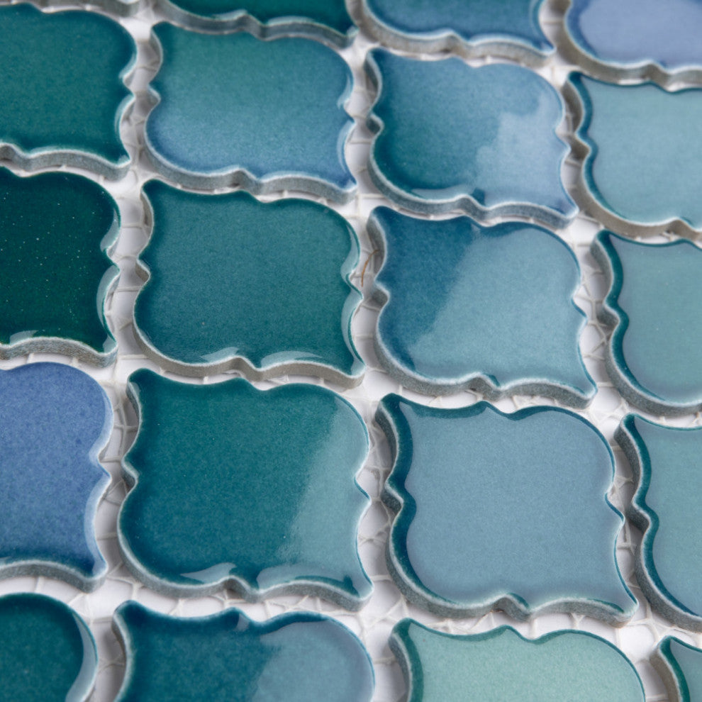 Hudson Tangier Mosaic Floor and Wall Tile, Blue