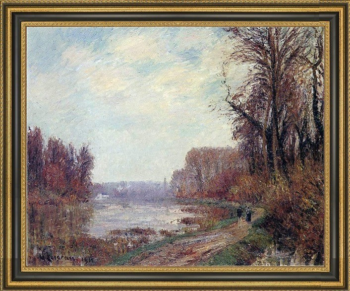 Gustave Loiseau Woods by the Oise RiverFramed Premium Canvas Print, 16"x20"