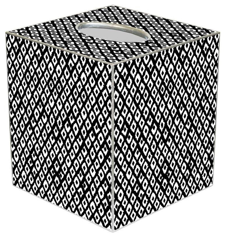 TB2687-Berkely Black Tissue Box Cover