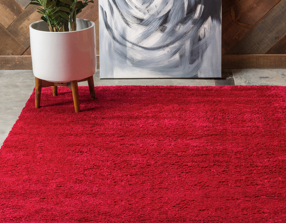 Unique Loom Red Calabasas Solo 2' 2 x 3' 0 Area Rug