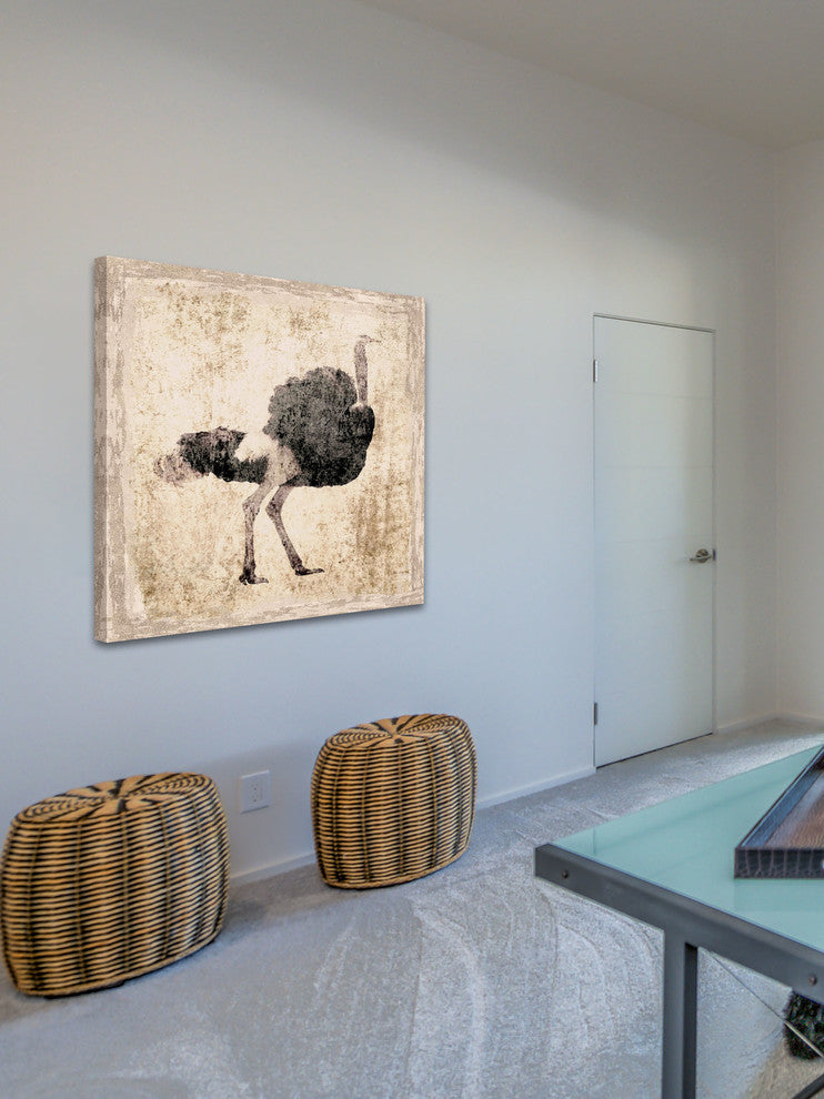 "The Ostrich" Painting Print on Canvas by Irena Orlov