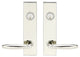 Summer Lever, Tubular Entry, Double Cylinder, Polished Stainless Steel