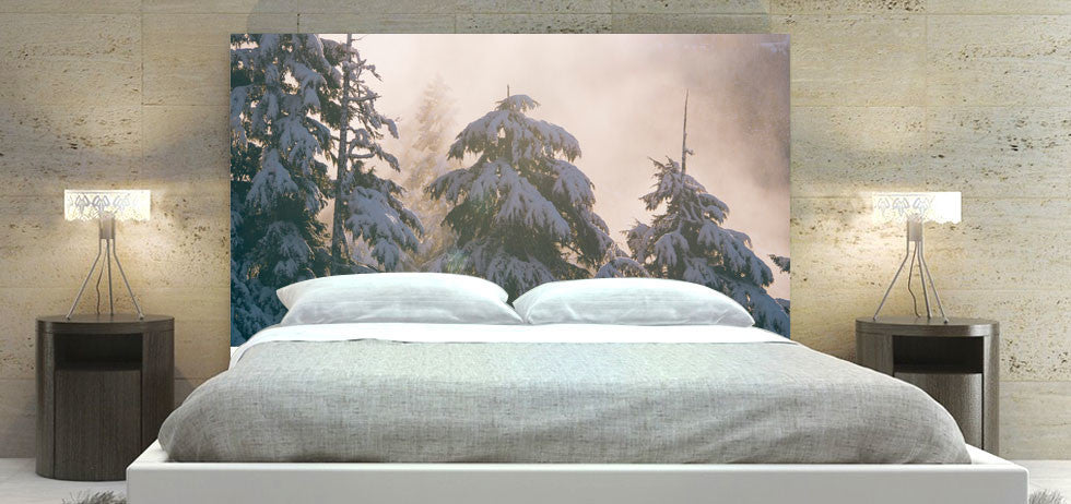 "Snow On Trees" Headboard
