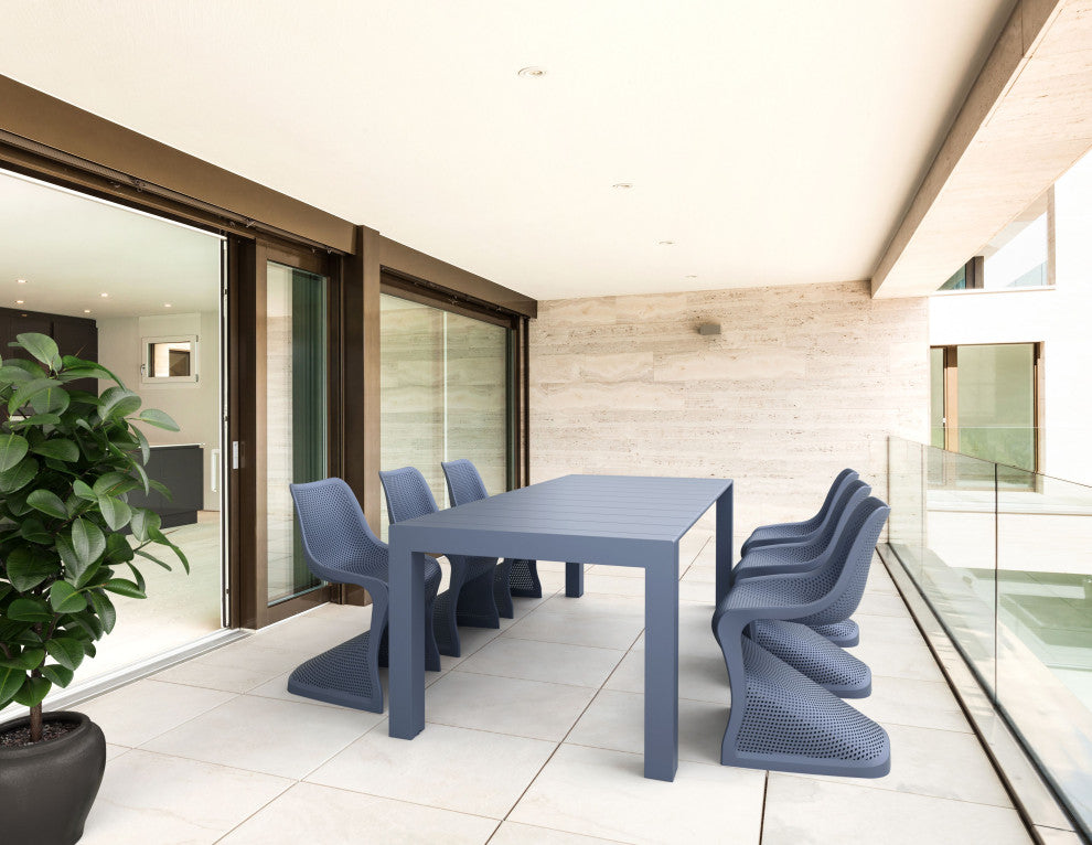 Compamia Bloom Outdoor Dining Chairs, Set of 2, Dark Gray