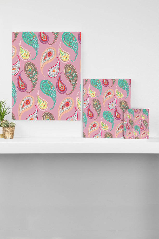 Deny Designs Pimlada Phuapradit Pastel Paisleys Art Canvas