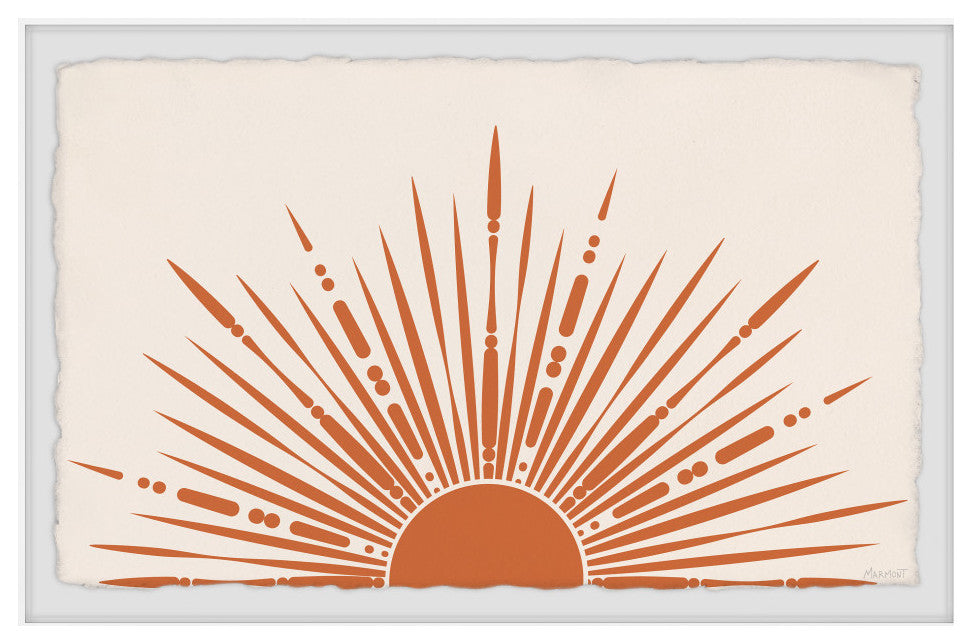 "The Sun Rays" Framed Painting Print, 12x8