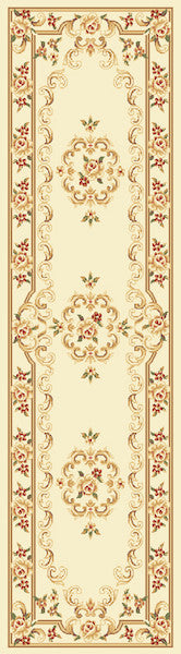 Corinthian 5311 Ivory Aubusson Rug, 7'7" Round