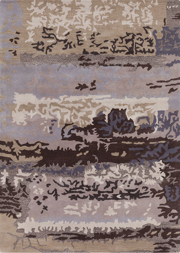 Bajrang Contemporary Area Rug, 5'x7'