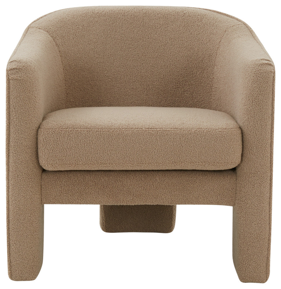 Safavieh Couture Londyn Upholstered Accent Chair, Brown