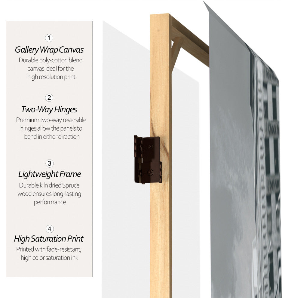 6' Tall New York City Taxi Double Sided Room Divider