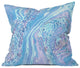 Amy Sia Marble Pale Blue Throw Pillow, 26"x26"